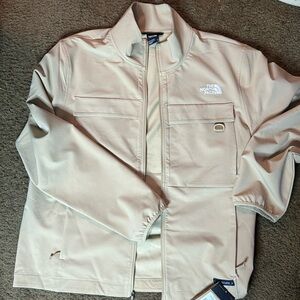 The North Face lightweight jacket tan/cream size XL